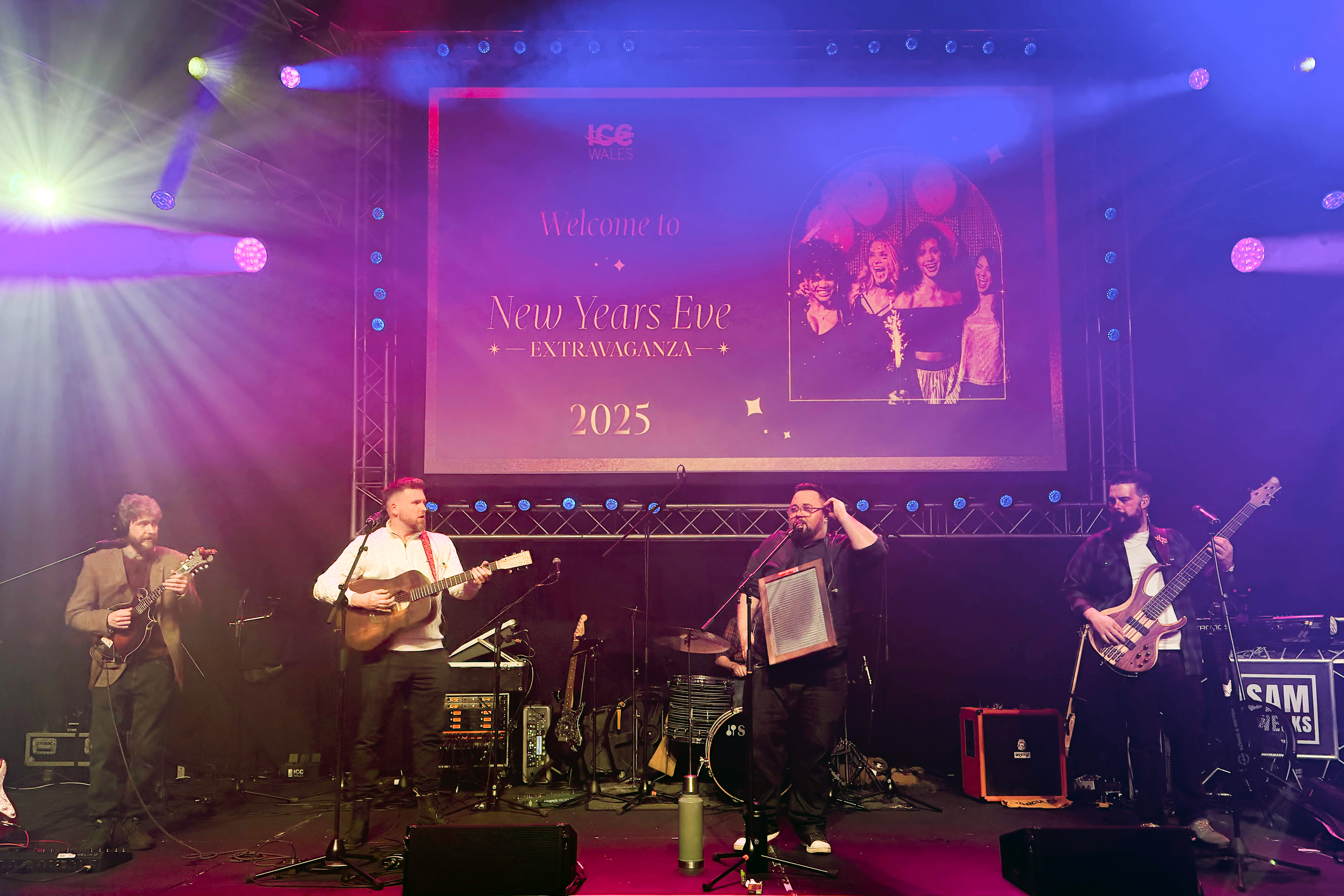 The Apple Tree Theory performing at the ICC Wales NYE Extravaganza