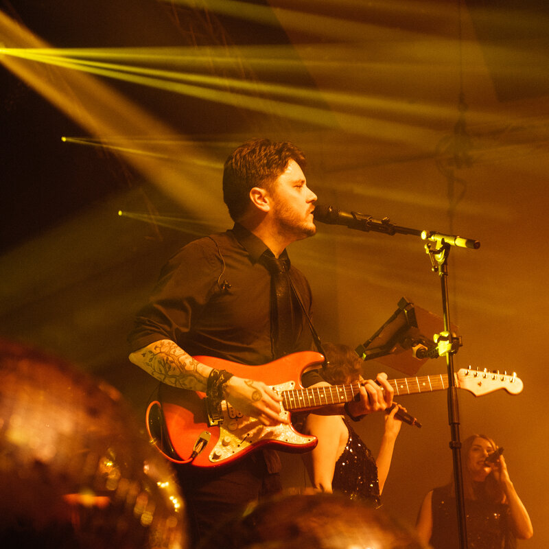 The Brotherhood performing at a wedding in Wedding Band Bath