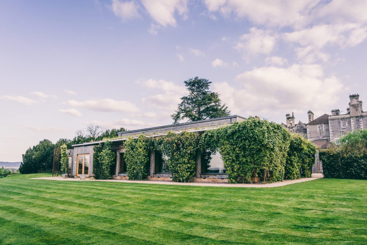 The Gillyflower from the lawn, with the main house behind it