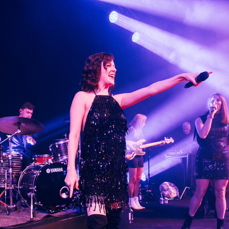 The Brotherhood performing at a wedding in Wedding Band Somerset