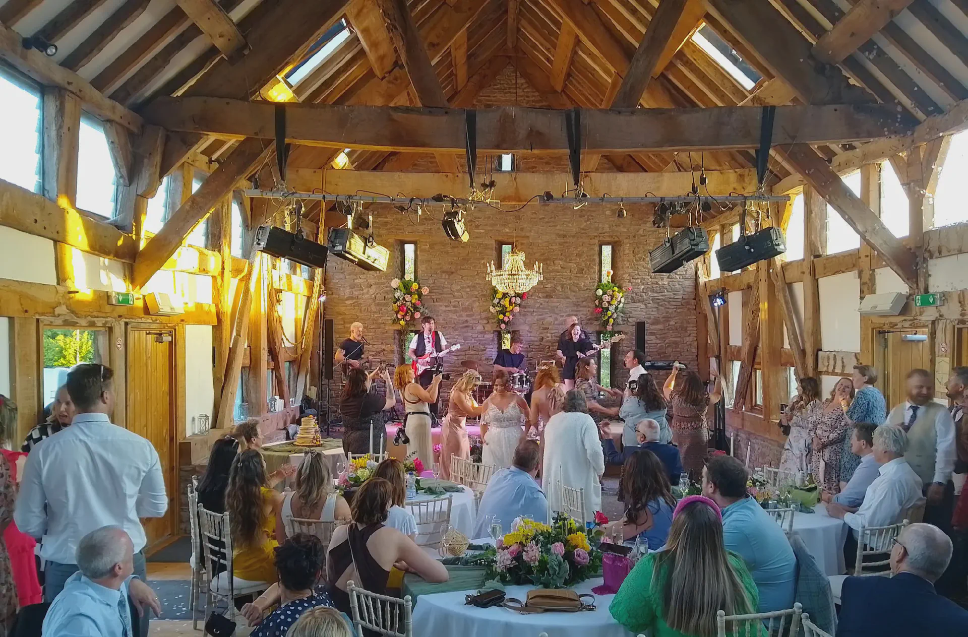 Wedding Band at Treadam Barn, Abergavenny